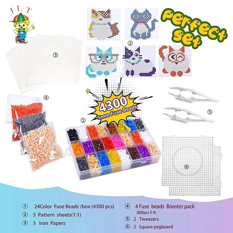 Cat Theme Fuse Beads DIY Kit best