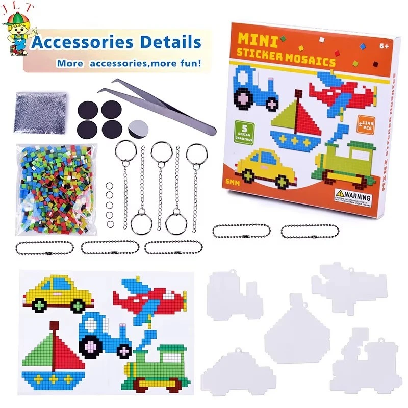 Kids Mini Sticker Mosaic Keychain Kit high quality