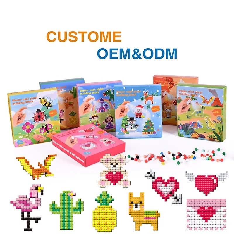 Spring Garden Water Mist Pixel Building Block Kit suppliers